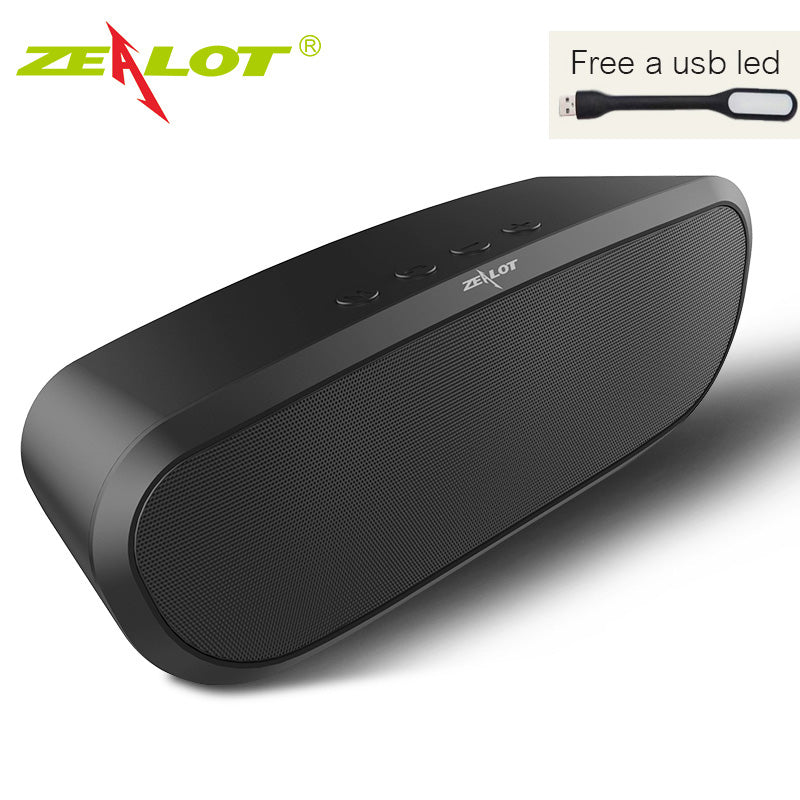 Zealot HIFI Bass Bluetooth Speaker Portable Wireless Stereo Music Player Speaker Subwoofer Support TF Card U Disk Palying